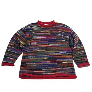 Vintage Rainbow Wool Sweater